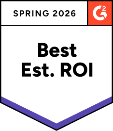Badge G2 Spring 2026 Best Estimated ROI attribué à Collaborator