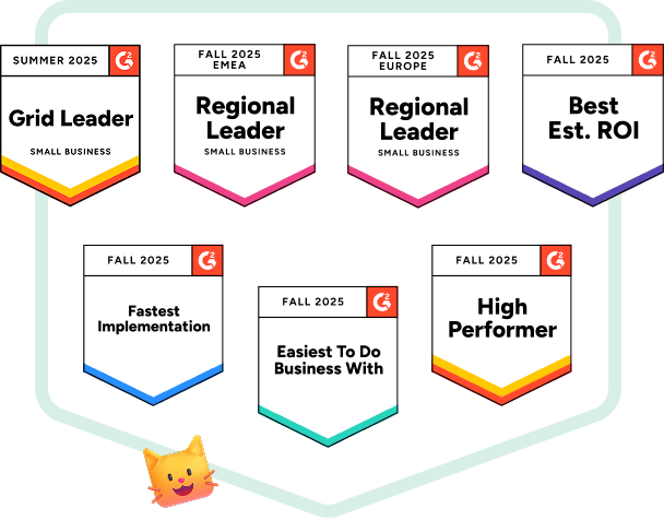 Collaborator a reçu les prix G2 Autumn 2025 dans la catégorie Content Distribution, incluant Grid Leader dans Small Business, High Performer, Best Estimated ROI, Easiest to Do Business With et Fastest Implementation.