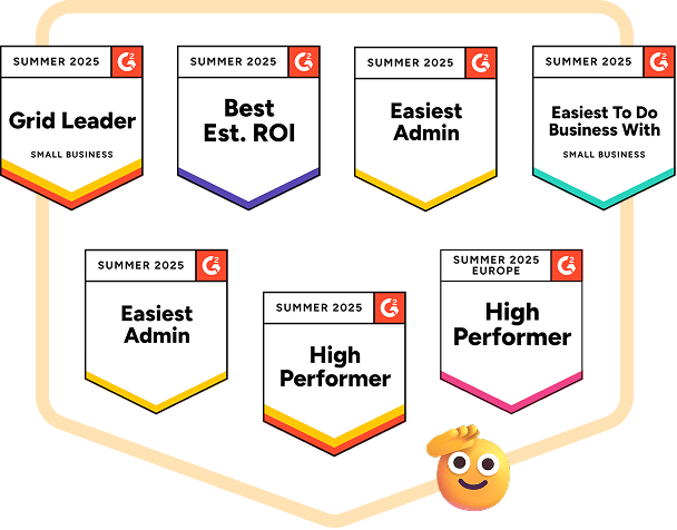 Collaborator a obtenu les insignes de récompenses G2 Été 2025, incluant Grid Leader Small Business, Best Estimated ROI, Easiest Admin, Easiest To Do Business With et High Performer Europe.
